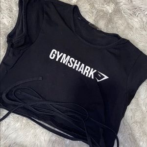 Black Gymshark crop top